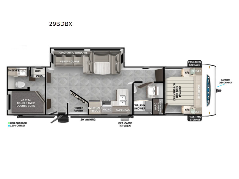 A photo of this 2024 Forest River Rv Salem 29BDBX