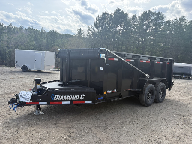 2026 DIAMOND C 7X14 15K Powder Coated Dump Trailer W/44 High Sid in Turner, ME