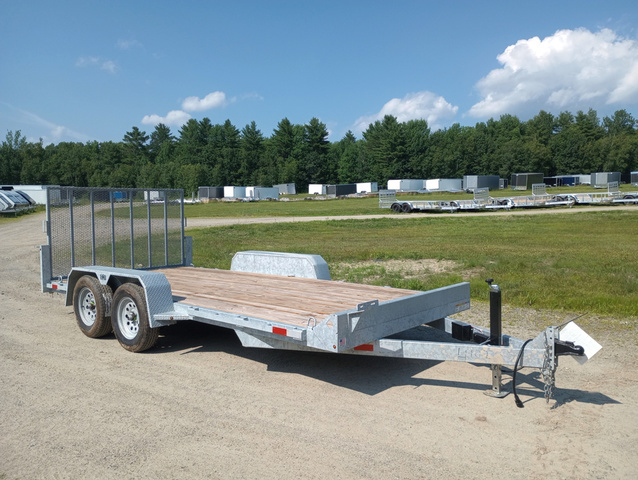 2026 BND 7X16 7K Galvanized Utility Trailer W/Rear Ramp Gat in Manchester, ME