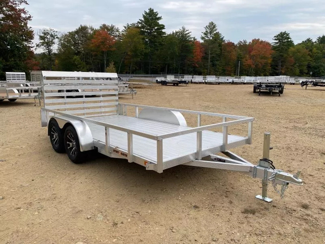 2026 SPORT HAVEN 7x14 Aluminum 7K Deluxe Utility Trailer w/Fold Fla in Loudon, NH