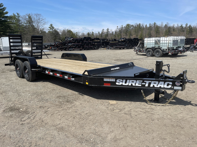 2026 SURE-TRAC 7X20 17.6K Powder Coated Pro Series Equipment Trai in Turner, ME