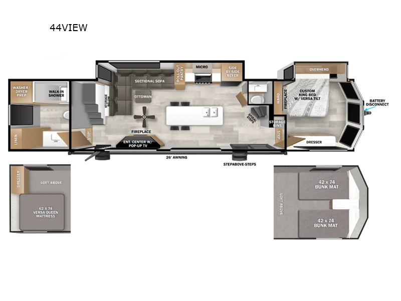 2025 Forest River Rv Salem Grand Villa 44VIEW in norco CA