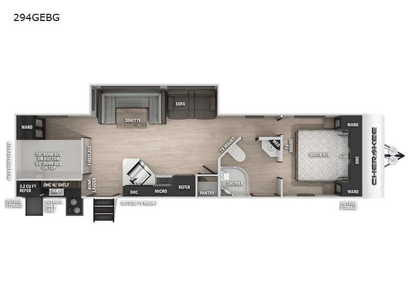 2022 Forest River Rv Cherokee 294GEBG in greer SC
