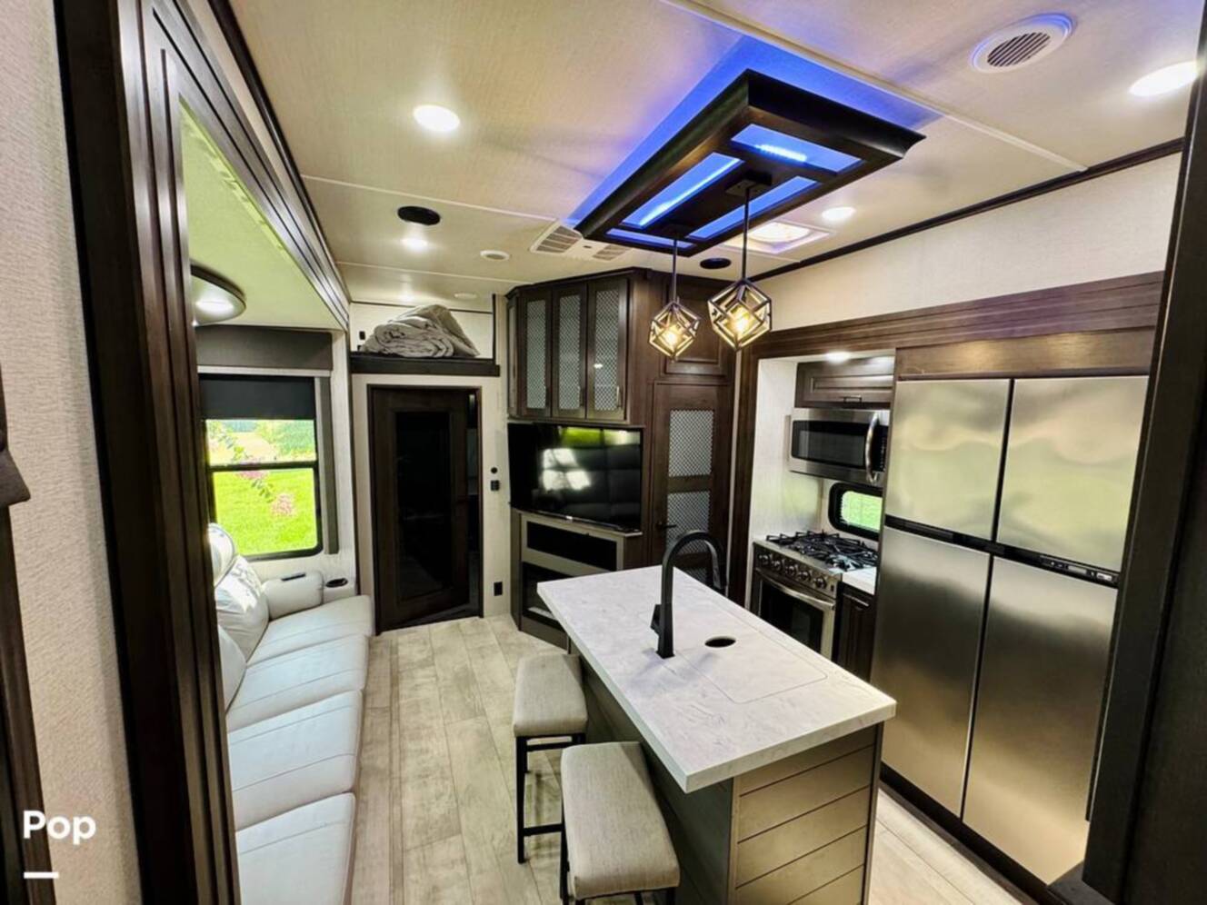 A photo of this 2022 Grand Design Momentum M-Class 351MS