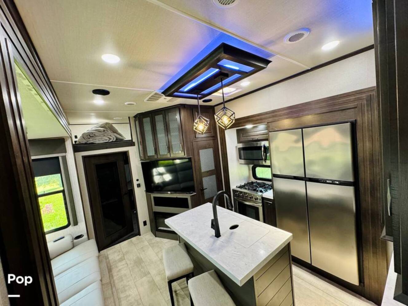 A photo of this 2022 Grand Design Momentum M-Class 351MS