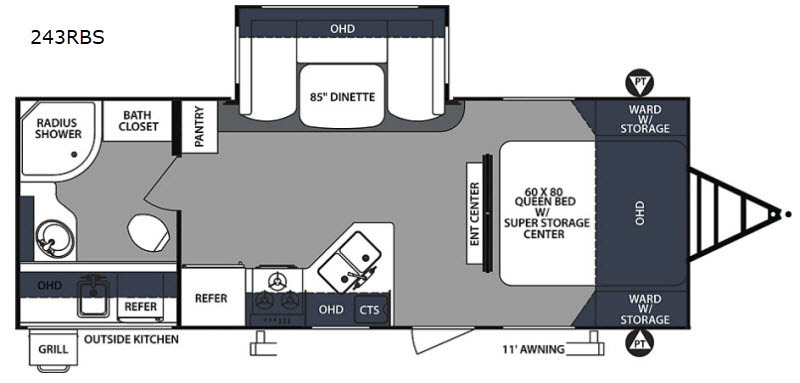 A photo of this 2018 Forest River Rv Surveyor 243RBS