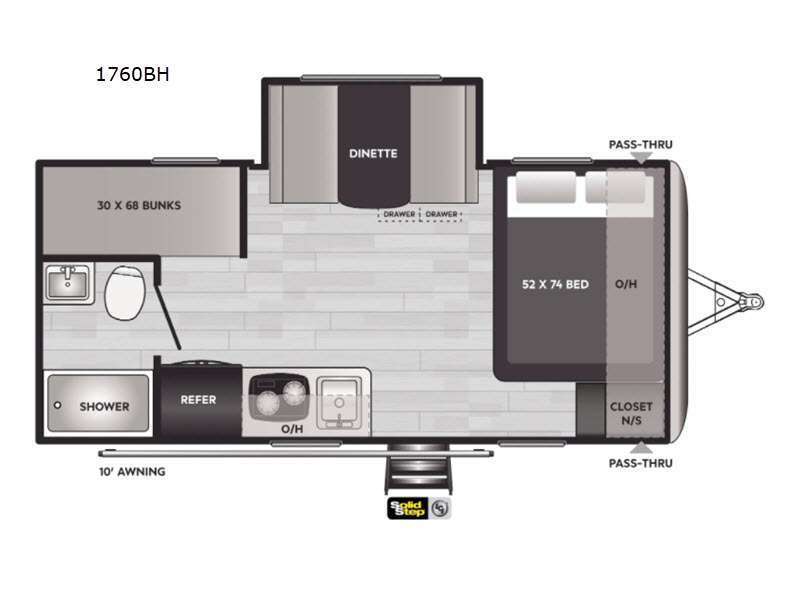 A photo of this 2021 Keystone Rv Springdale Mini 1760BH