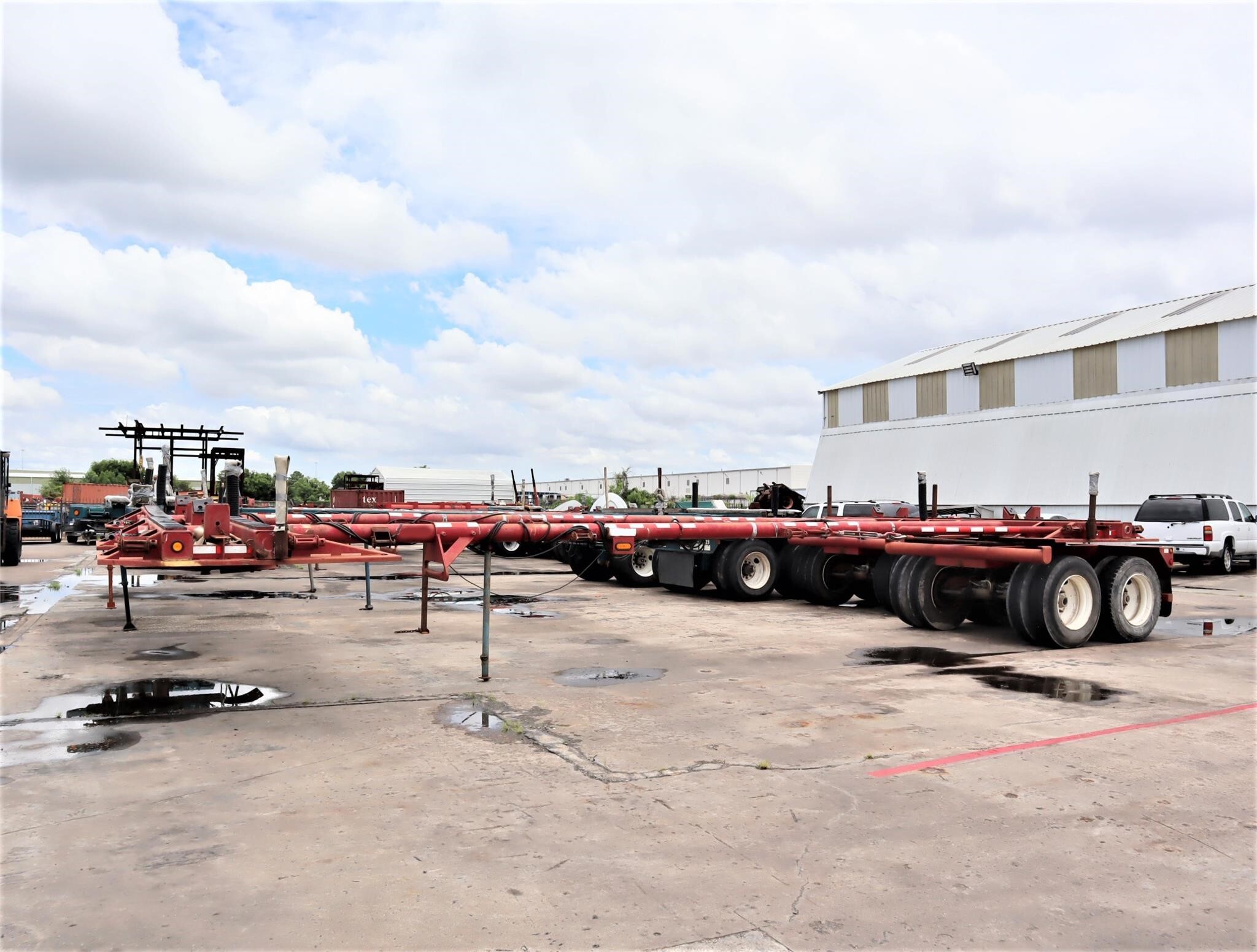2016 SUNBELT MFG 40' EXTENDABLE STEERABLE POLE TRAILER in Hutchins, TX