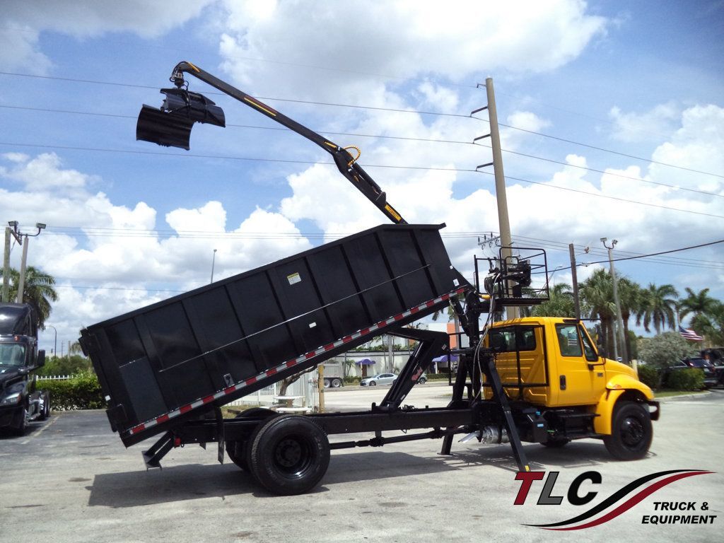 2019 INTERNATIONAL 4300 W/ BRAND NEW 21 YARD GRAPPLE 18FT STEEL DUMP in Pompano Beach, FL