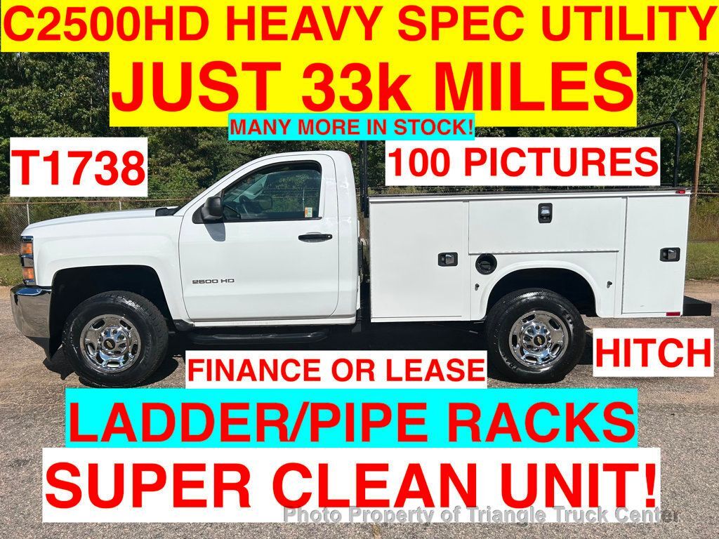 2015 CHEVROLET 2500HD UTILITY LADDER/PIPE RACKS JUST 33k MILES! in Franklinton, NC