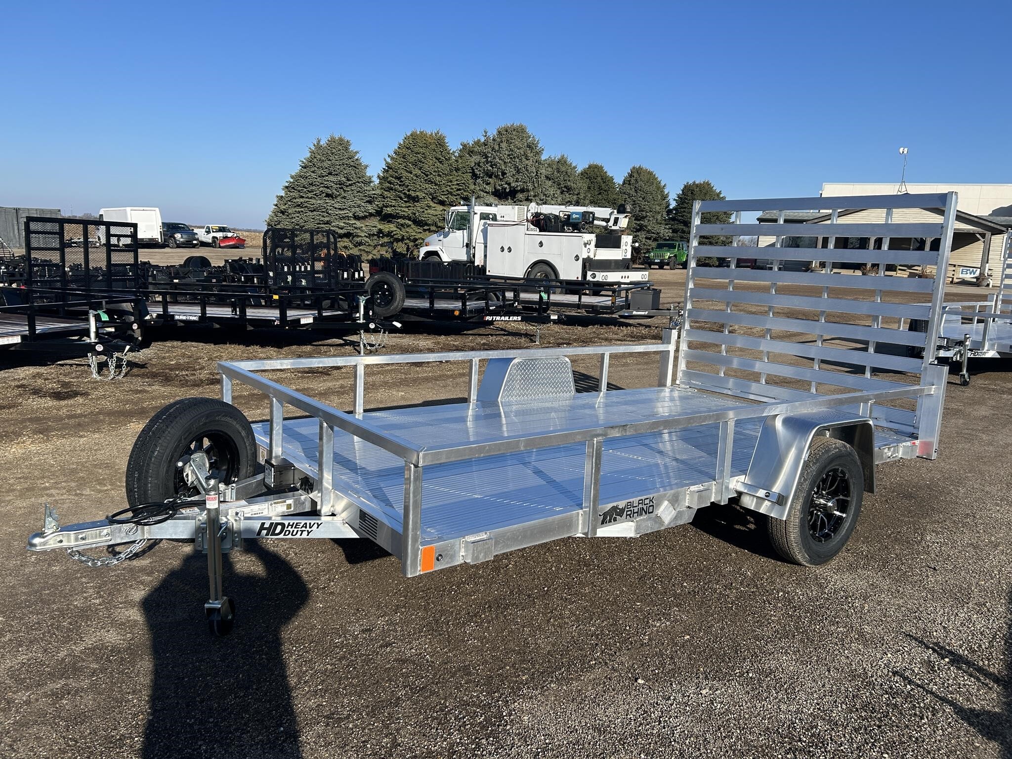 2026 BLACK RHINO LSS 81"X12' 3.5K SA ALUMINUM UTILITY FLATBED TRAIL in Pecatonica, IL