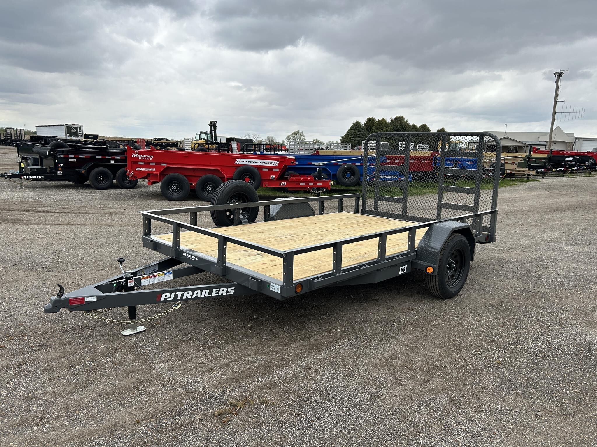 2027 PJ U8 83"X12' 3K SA UTILITY FLATBED TRAILER in Pecatonica, IL