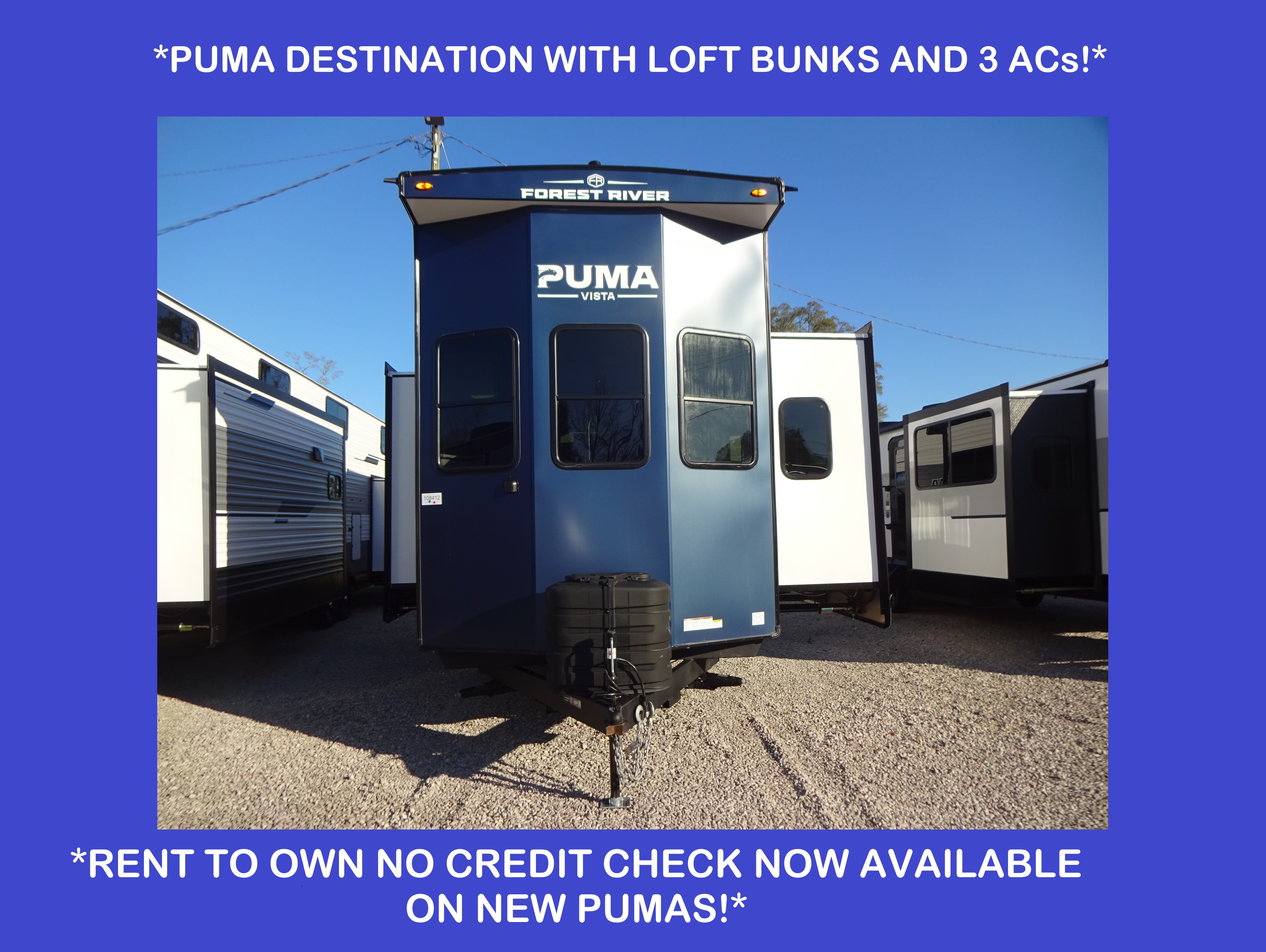 2026 Palomino PUMA 403LFT/Rent to Own/No Credit Check RV