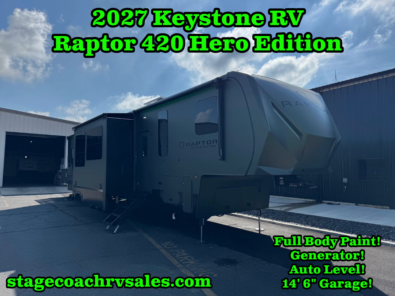 2027 Keystone RAPTOR 420 Fifth Wheel Toy Hauler RV