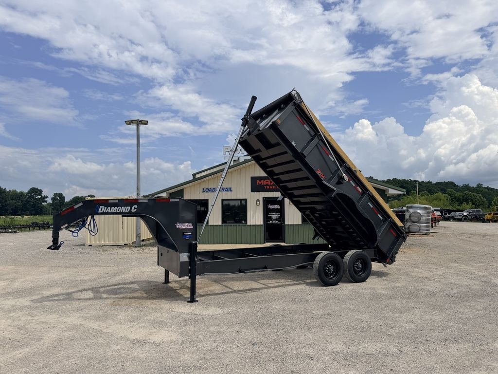 2026 Diamond C LPT210GN 16' x 82" Telescopic Gooseneck Dump 23k GVWR ( in Poplar Bluff, MO