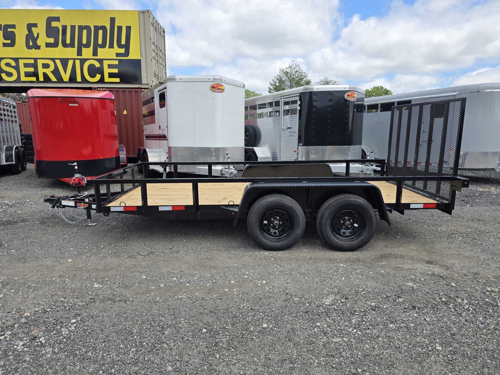 2026 down2earthtrailers 7616 Tandem Axle Utility Trailer Landscape Trailer in Byron, GA