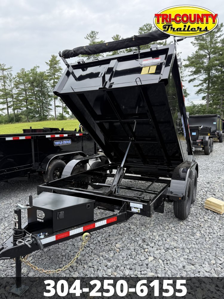 2026 Triple Crown D6X10LRD TRPL CRWN 6X10 LOWRIDER DUMP 7K BLACK in Beaver, WV