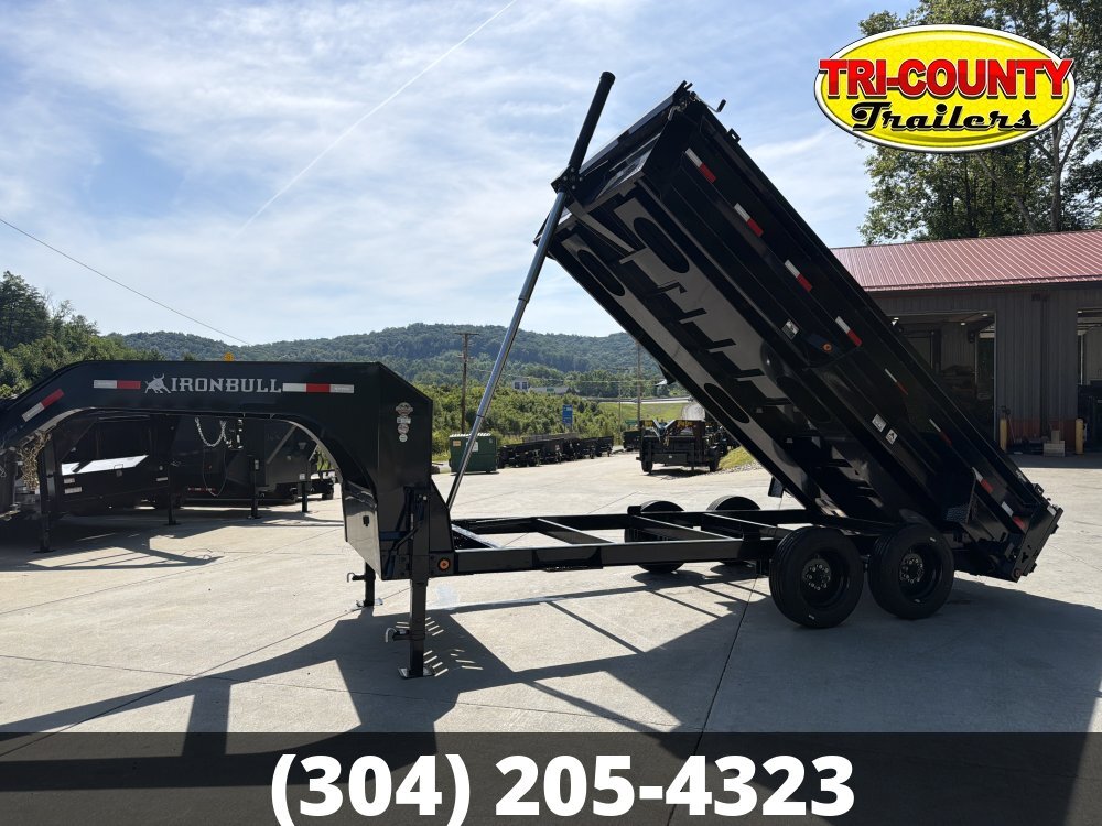 2026 Iron Bull DTG 7X16 16K TELESCOPIC DUMP GOOSENECK ALUM RAMPS in Beaver, WV