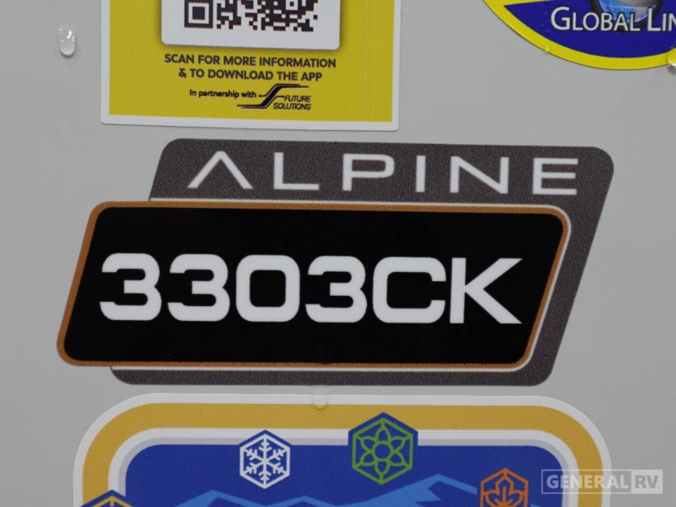 A photo of this 2026 Keystone Rv ALPINE 3303CK
