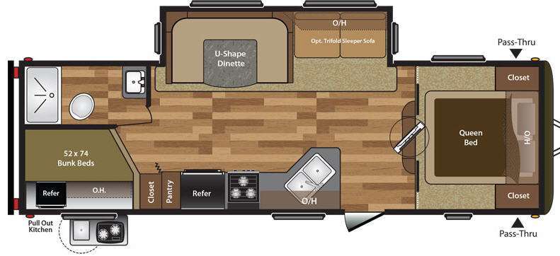2016 Keystone Rv Hideout 27DBS in grand rapids MN