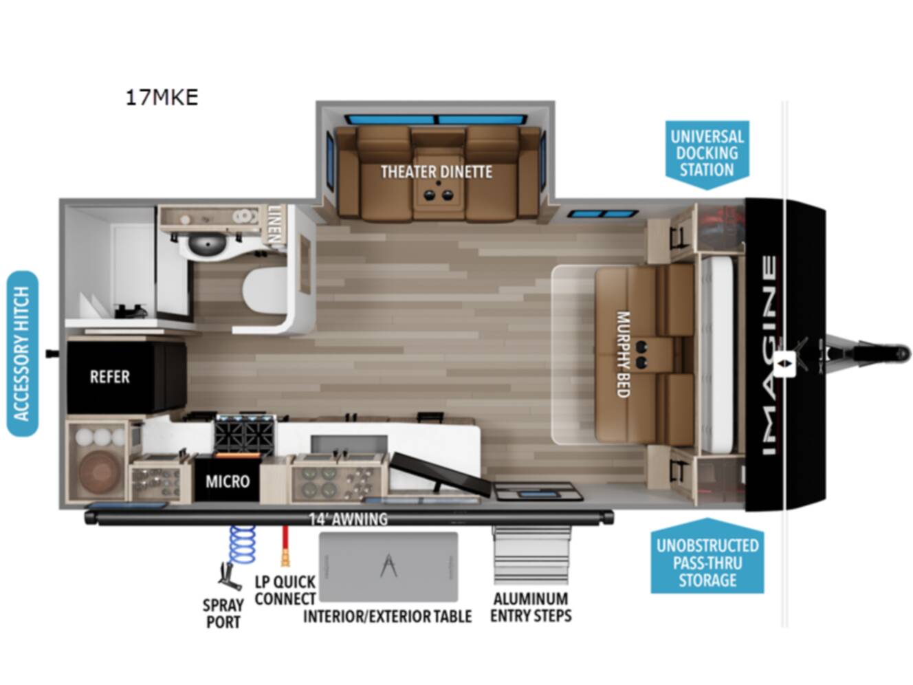 A photo of this 2027 Grand Design Imagine XLS 17MKE