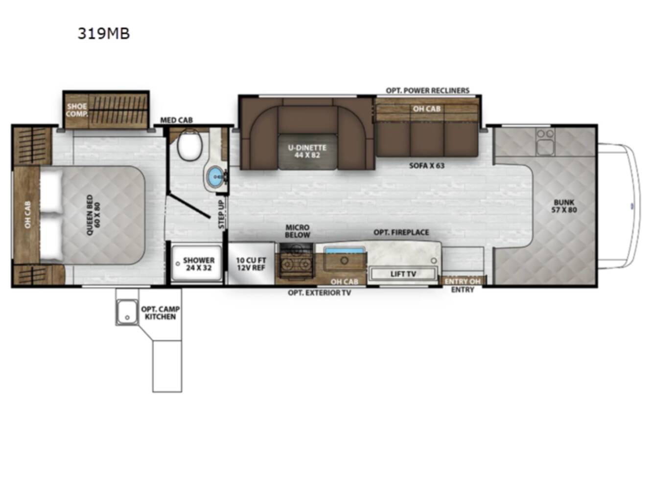 A photo of this 2027 Coachmen Rv Leprechaun LEPRECHAUN 319MBF