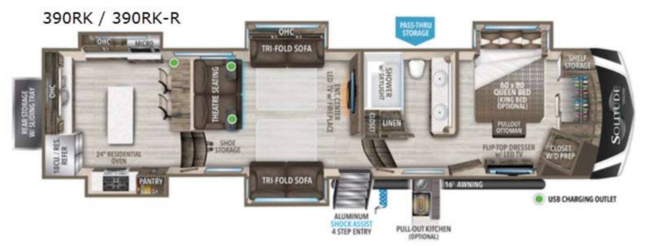 A photo of this 2021 Grand Design Solitude 390RK