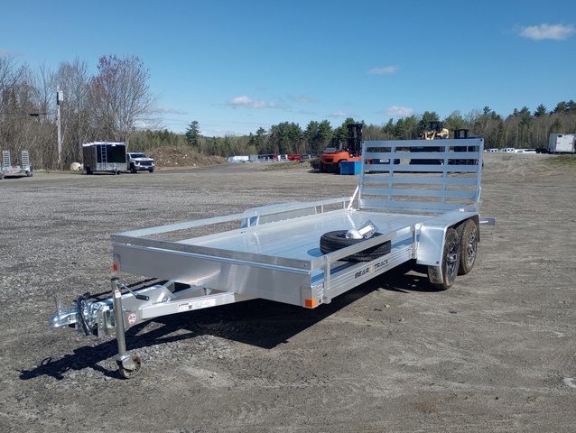 2026 BEAR TRACK 6.5X16 Aluminum Open Utility W/Rear Ramp Gate, Rai in Manchester, ME