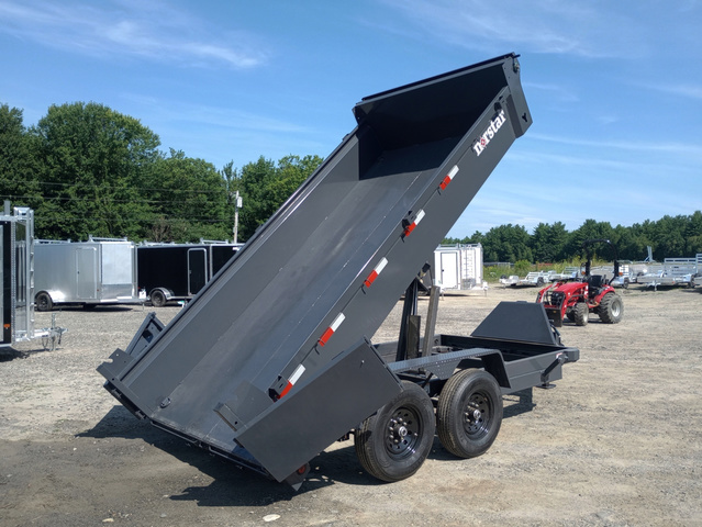 2026 NORSTAR 7X14 14K Powder Coated Dump W/Ramps, Barn Doors, T in Manchester, ME