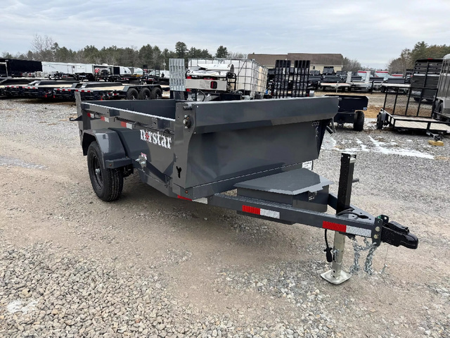 2027 NORSTAR 5X10 Powder Coated 5.2K Single Ram Dump Trailer W/ in Loudon, NH