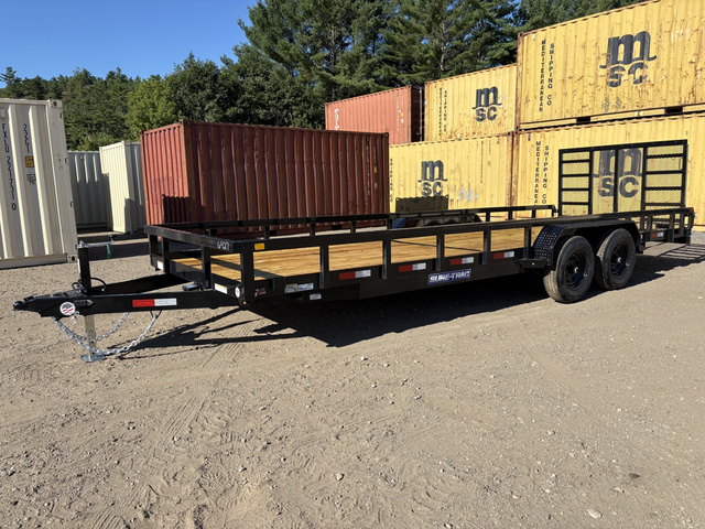 2026 SURE-TRAC 7X22 10K Powder Coated Tube Top Utility Trailer W/ in Turner, ME