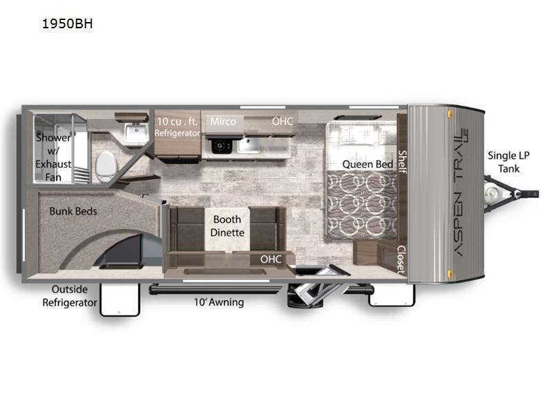 2024 Dutchmen Rv Aspen Trail Mini 1950BH in oklahoma city OK
