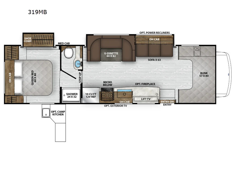 A photo of this 2027 Coachmen Rv Leprechaun LEPRECHAUN 319MBF