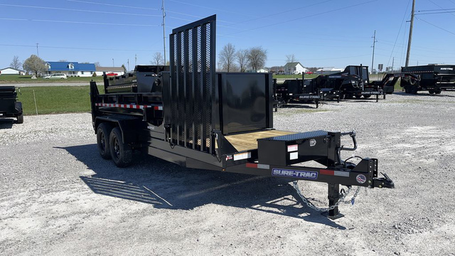 2026 Sure-Trac 7'X12'+4' 14K Hybrid Dump W/ Side Gate in Delphos, OH