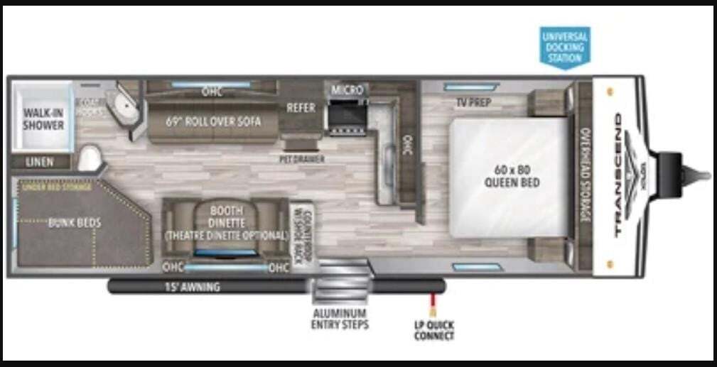 2020 Grand Design TRANSCEND XPLOR 247BH in sweetwater TX