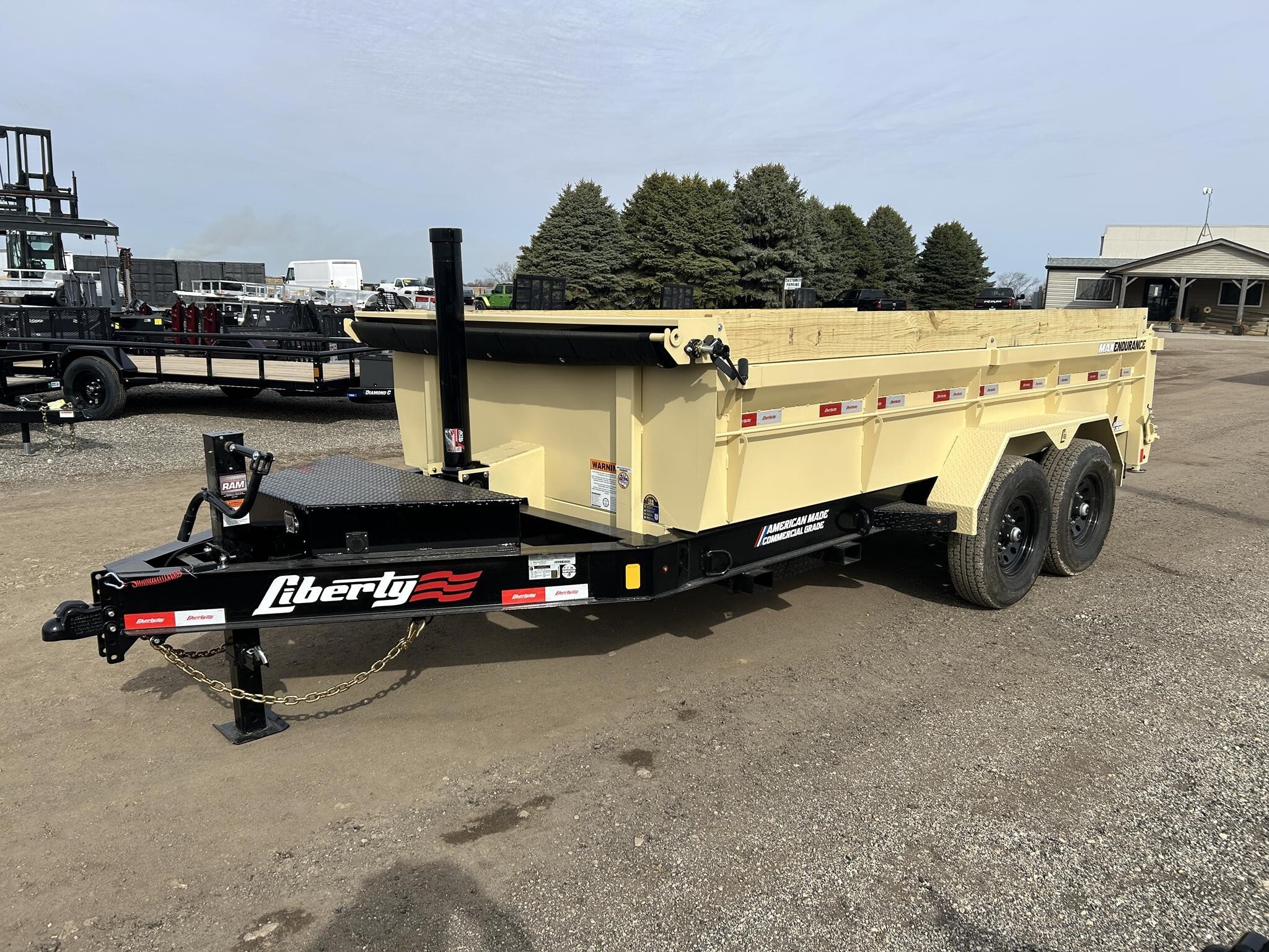 2026 LIBERTY LD 83"X14' 15.4K TELESCOPIC DUMP TRAILER in Pecatonica, IL
