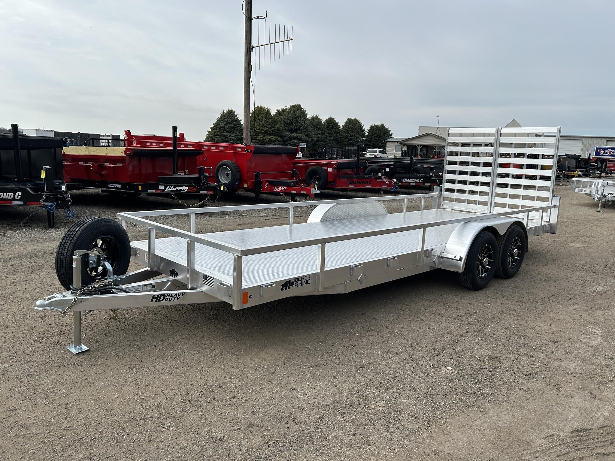 2026 BLACK RHINO LST 81"X2' 10K TA ALUMINUM UTILITY FLATBED TRAILER in Pecatonica, IL