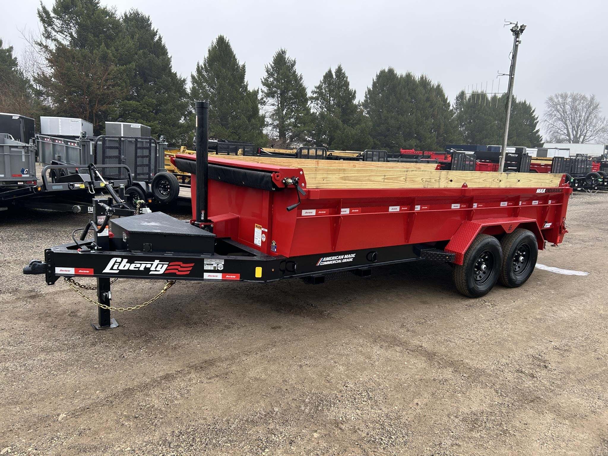 2026 LIBERTY LD 83"X16' 17.5K TELESCOPIC DUMP TRAILER in Pecatonica, IL