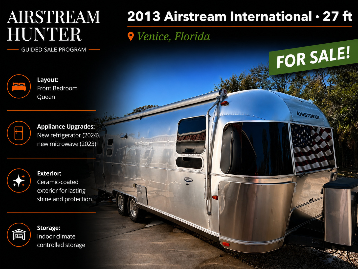 2013 Airstream INTERNATIONAL SIGNATURE 27FBQ in venice FL
