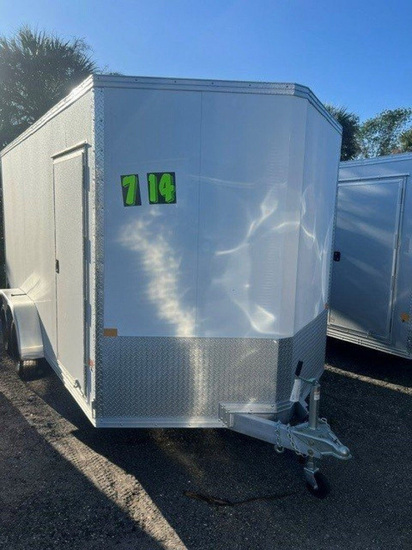 2025 ALCOM 7.4X14 7K ALUMINUM FRAME CARGO TRAILER WI in Punta Gorda, FL