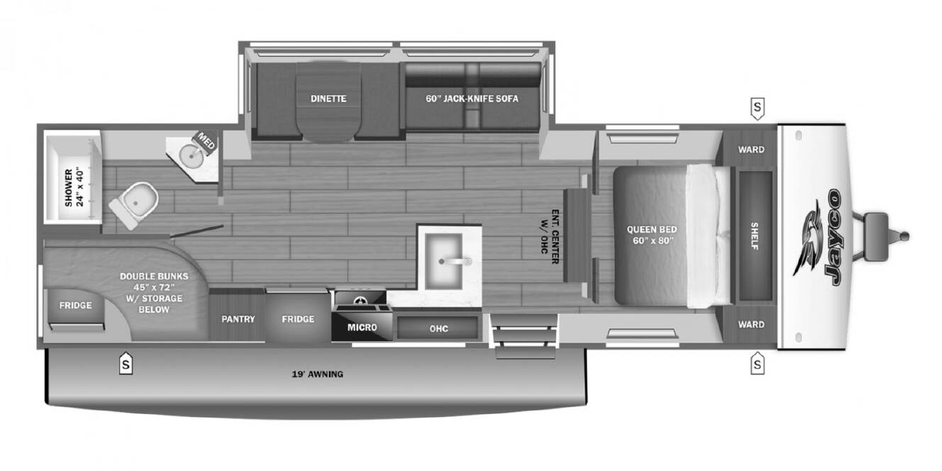 A photo of this 2027 Jayco Jay Feather SL 26BHSL
