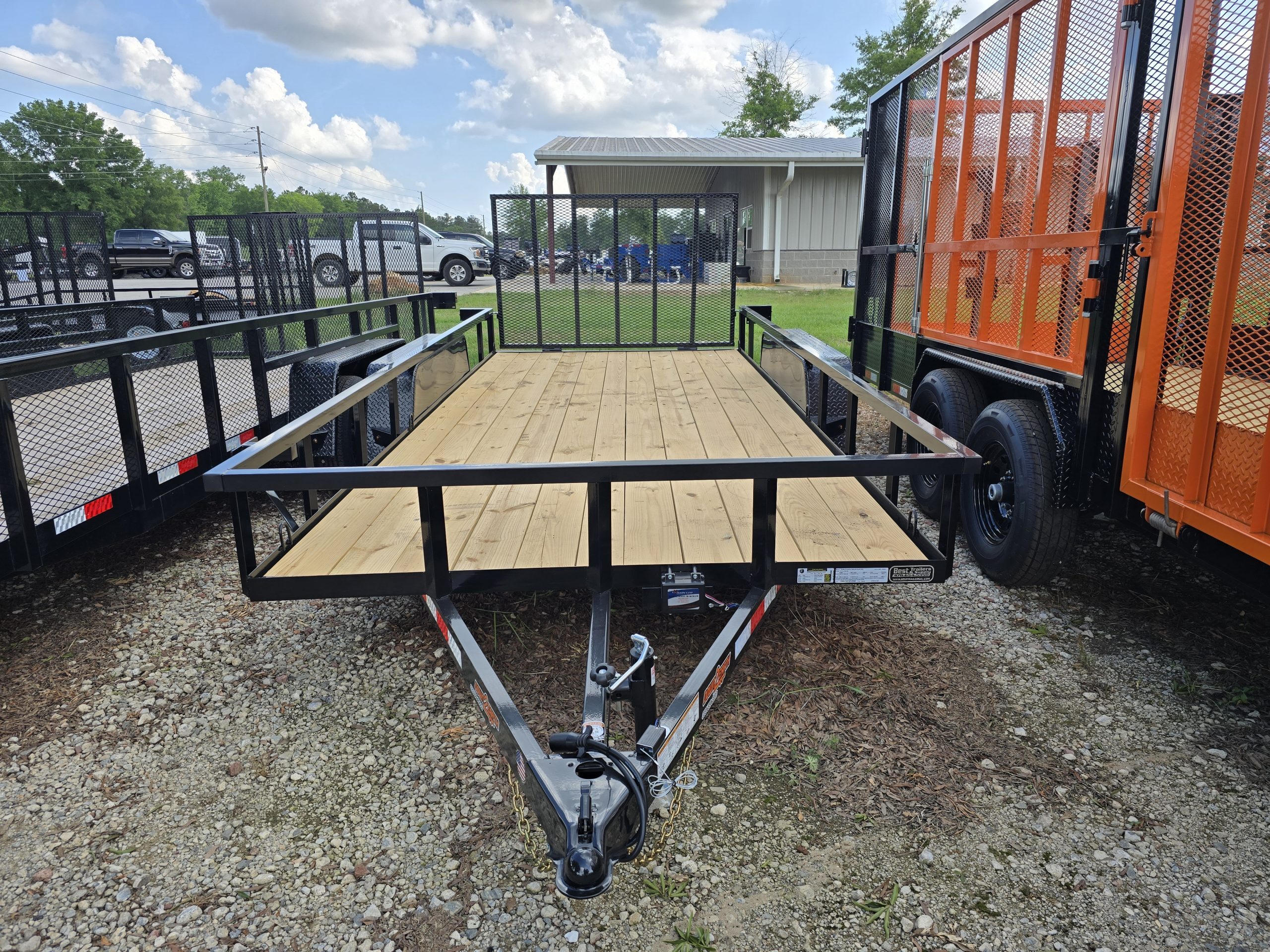 2026 down2earthtrailers 82x16 TA Wood Deck Tandem utlity landscape trailer in Byron, GA