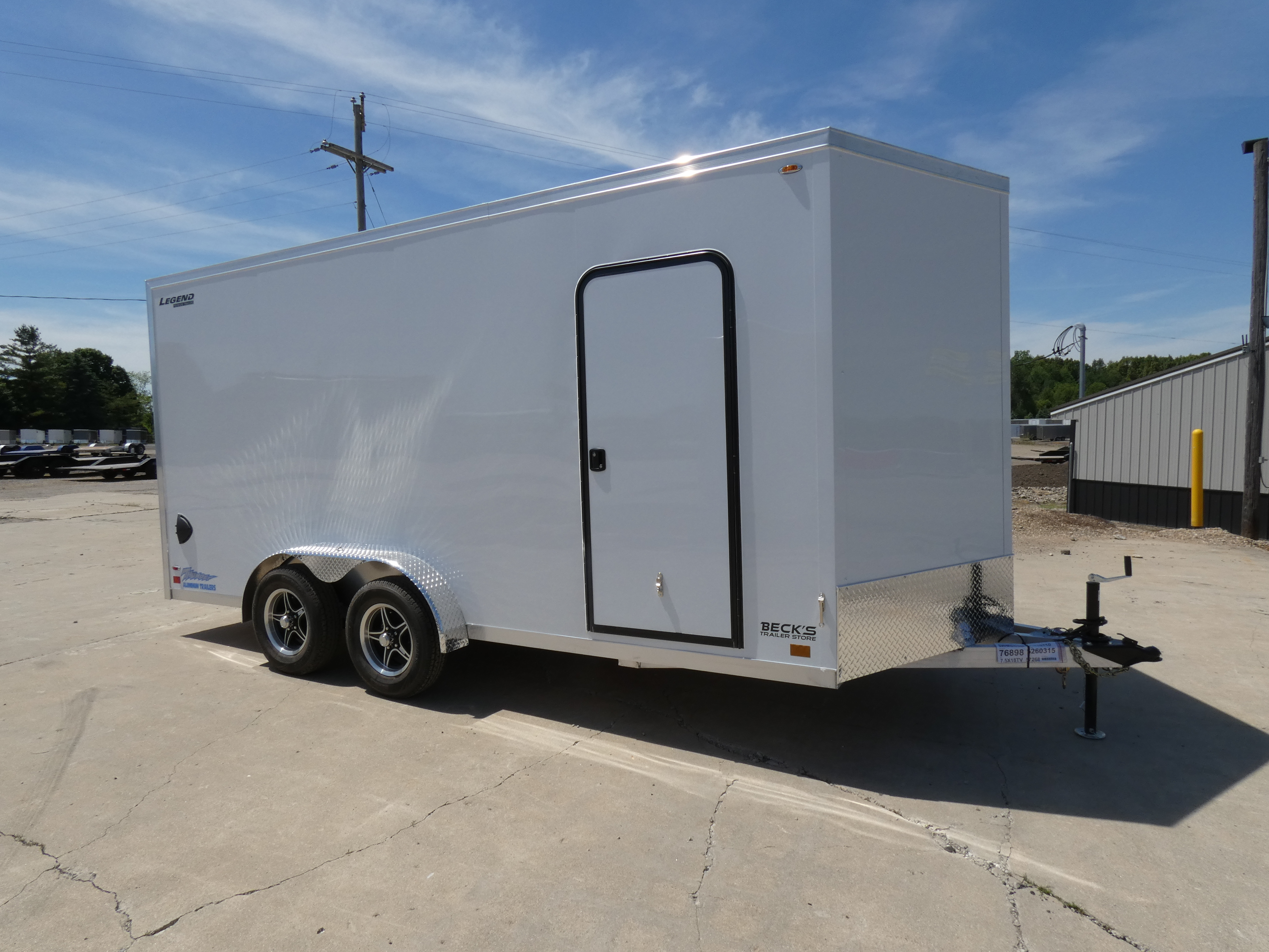 2027 LEGEND Thunder V-Nose 7.5' x 18' Aluminum Enclosed Cargo Trail in Saint Johns, MI