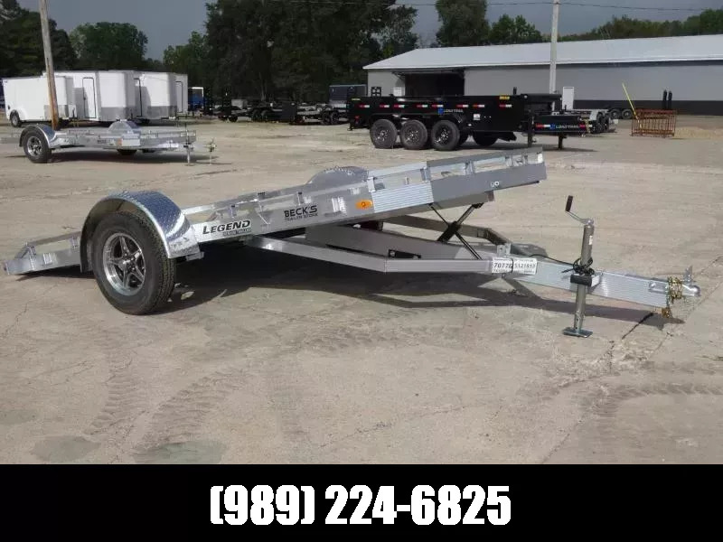 2027 LEGEND Tilt Utility Single Axle 7' x 12' Aluminum Utility Trai in Saint Johns, MI