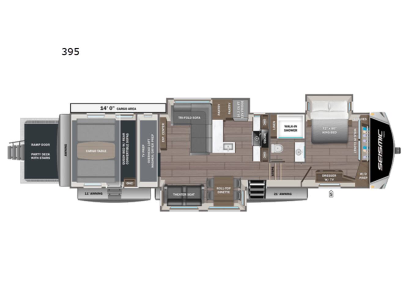 A photo of this 2027 Jayco Seismic 395