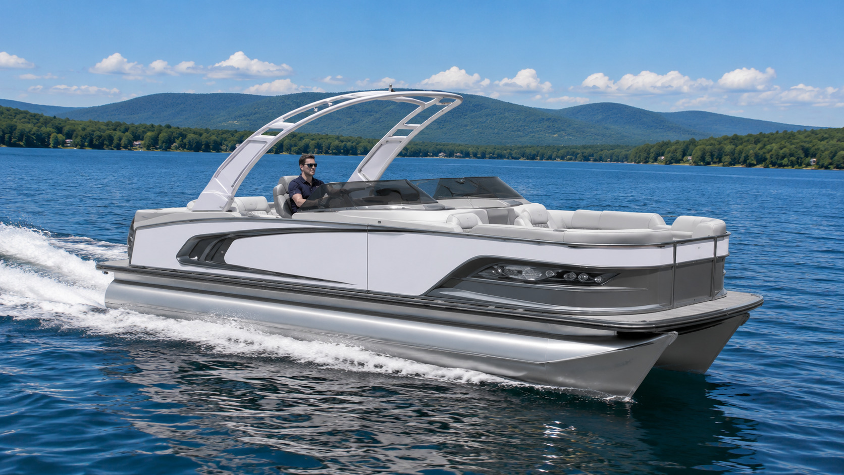 2026 Avalon Excalibur LTD Quad Lounger Shift Windshield - 25 FT in meredith NH