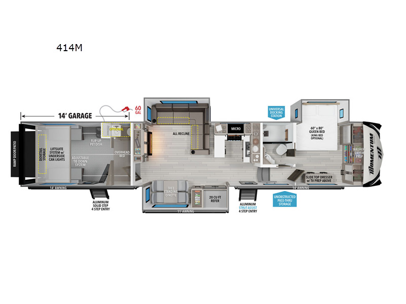 2025 Grand Design Momentum M-Class 414M in tucson AZ