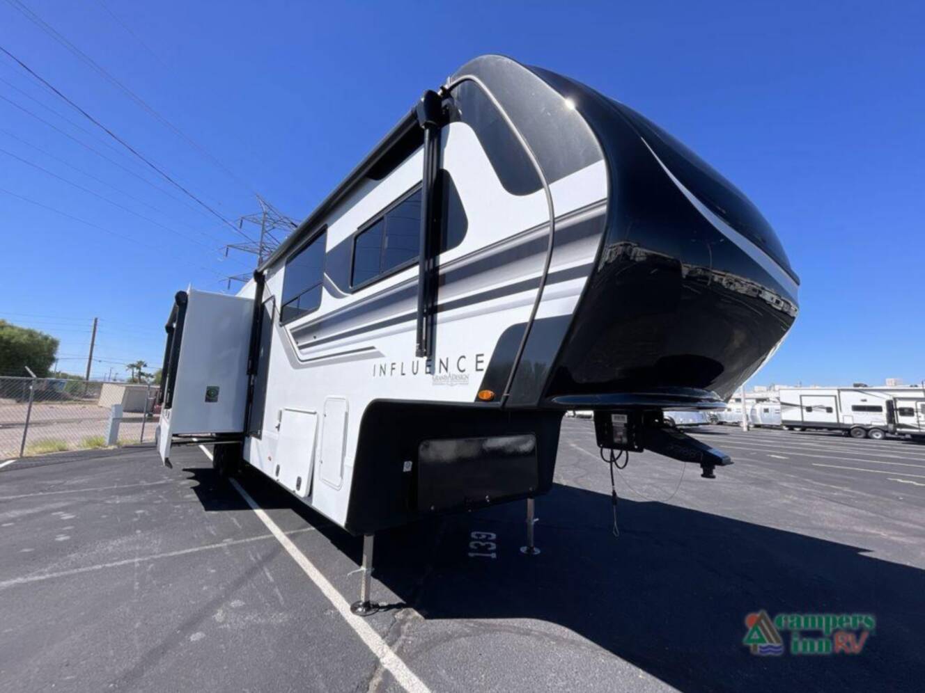 A photo of this 2026 Grand Design Influence 3804DS