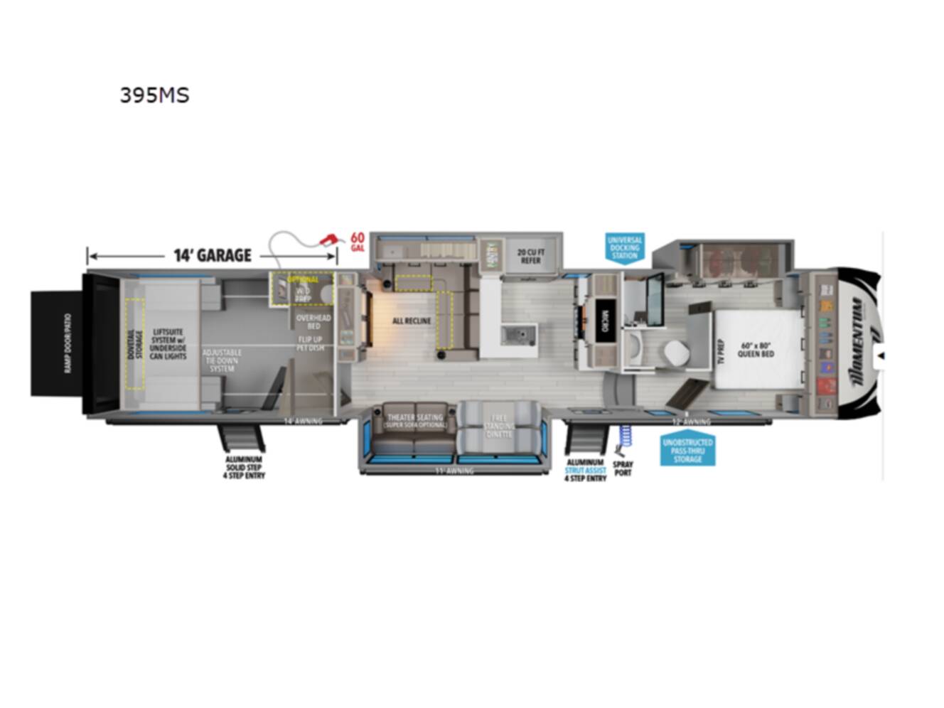 A photo of this 2026 Grand Design Momentum 395MS