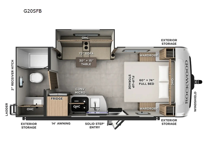 2027 Forest River Rv Rockwood GEO Pro G20SFB in east earl PA